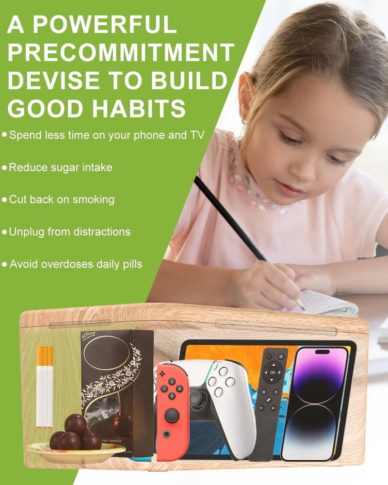 ySky Safe Timed Lock Box, Phone Lock Box with Timer Unplug from Phones,Video Games,Social Media,Snacks&Cravings,Self-Control Lockable Storage Box, Phone Locker Time Locking Container for Better Habits - Image 5